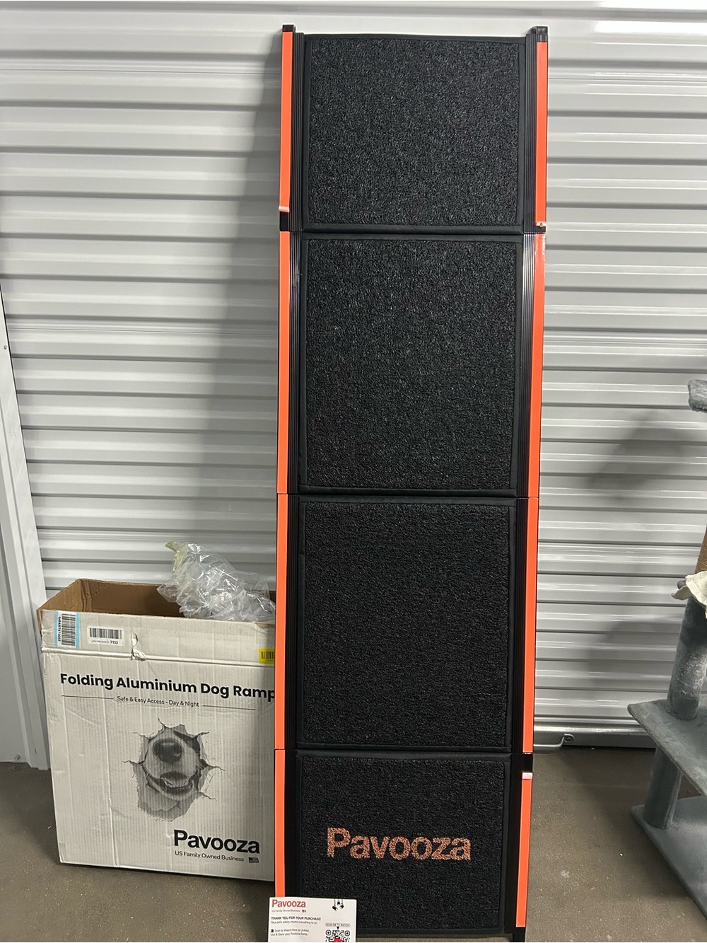 Portable Dog Ramp - Orange & Black - Picture 4 of 6